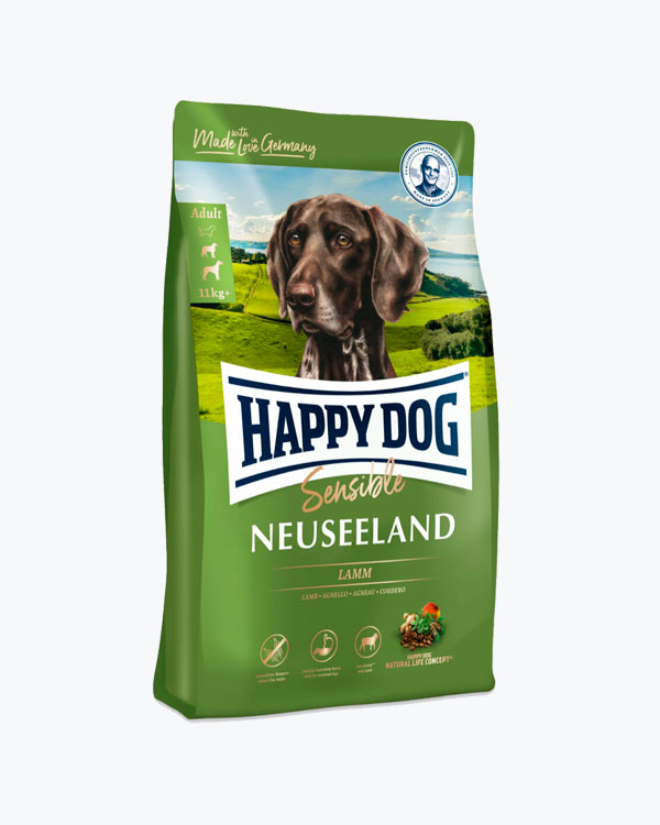 Сухой корм Happy Dog Supreme Sensible Neuseeland, для собак, гипоаллергенный, ягненок, 12.5 кг