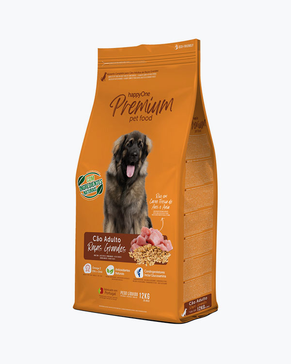 Сухой корм happyOne Premium Dog Large Breeds Fresh Meat для собак крупных пород со свежим мясом, 12 кг