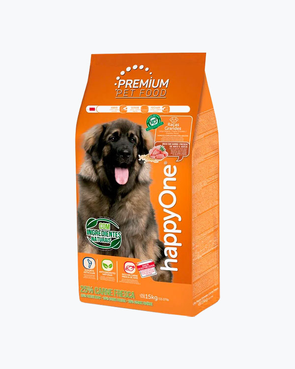 Сухой корм happyOne Premium Dog Large Breeds Fresh Meat для собак крупных пород со свежим мясом, 4кг