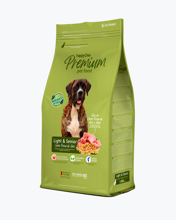 Сухой корм happyOne Premium Dog Light & Senior Fresh Meat для пожилых собак со свежим мясом, 4 кг