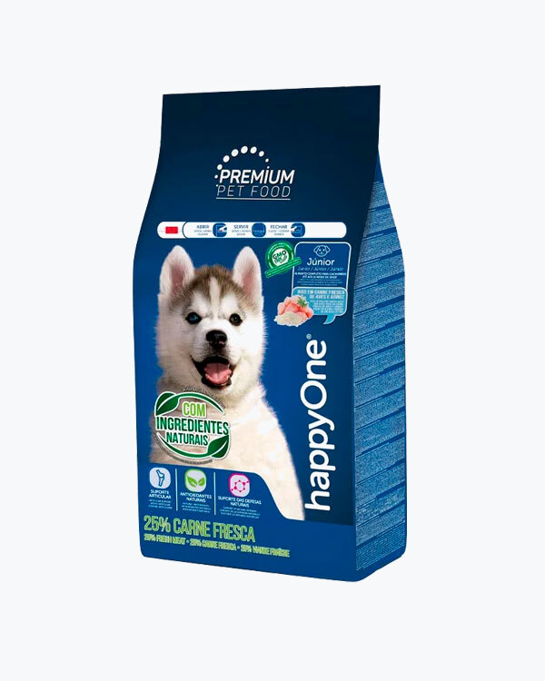 Сухий корм happyOne Premium Junior Fresh Meat для цуценят зі свіжим м'ясом, 4 кг