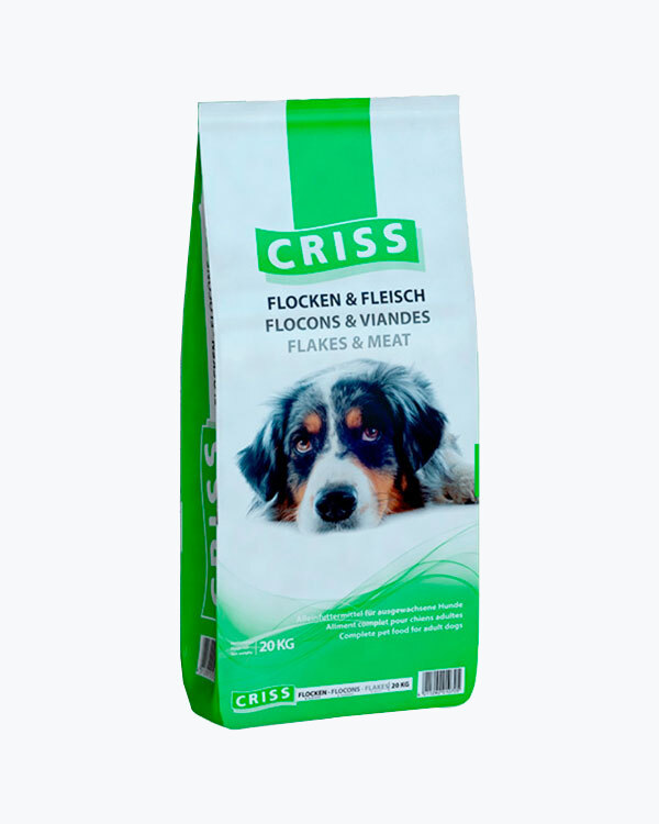 Сухий корм преміум-класу Criss Пластівці та м’ясо, для дорослих собак всіх порід, 20 кг