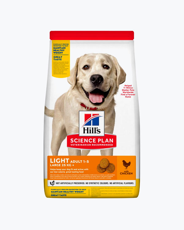 Сухий корм для собак HILL'S SCIENCE PLAN Adult Light Large Breed, з куркою, 14 кг.