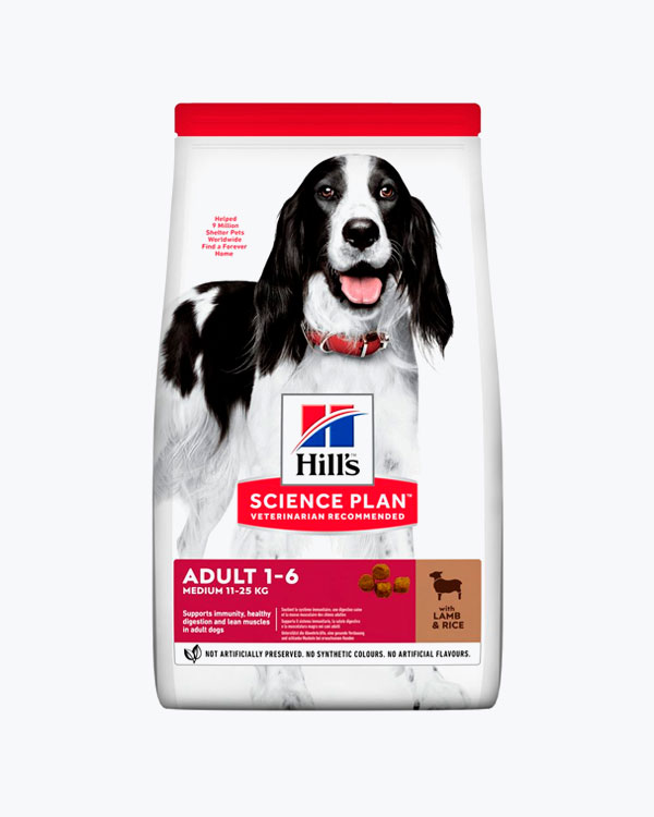 Сухой корм для собак HILL'S SCIENCE PLAN Adult Medium, ягненком и рисом, 800 г