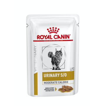 Консервований корм Royal Canin Urinary S/O Feline Moderate Calorie для дорослих кішок зі схильністю до набору зайвої ваги та захворювання сечовивідних шляхів, 85 г