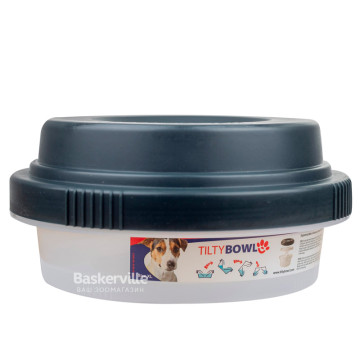 Tilty Bowl - миска для середніх та великих порід собак - антрацитова, 1.6 л