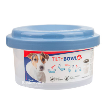 Tilty Bowl - миска для маленьких та середніх порід собак - блакитна, 0.6 л