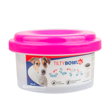 Tilty Bowl - миска для маленьких та середніх порід собак - рожева, 0.6 л