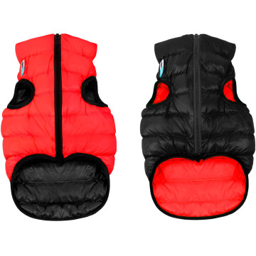Двостороння курточка для собак AiryVest червоно-чорна, розмір XS30