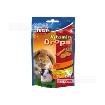 Trixie Vitamin Drops with carrot (Вітамінні дропси з морквою) 75г